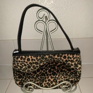 Faux Leopard Handbag